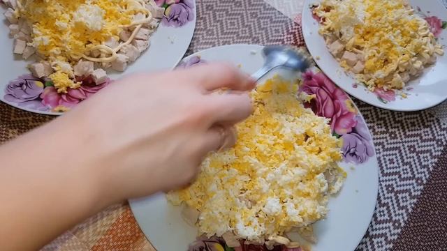 Салат с Ананасом и Курицей "Нежный" Всегда ВКУСНО и НЕОБЫЧНО!