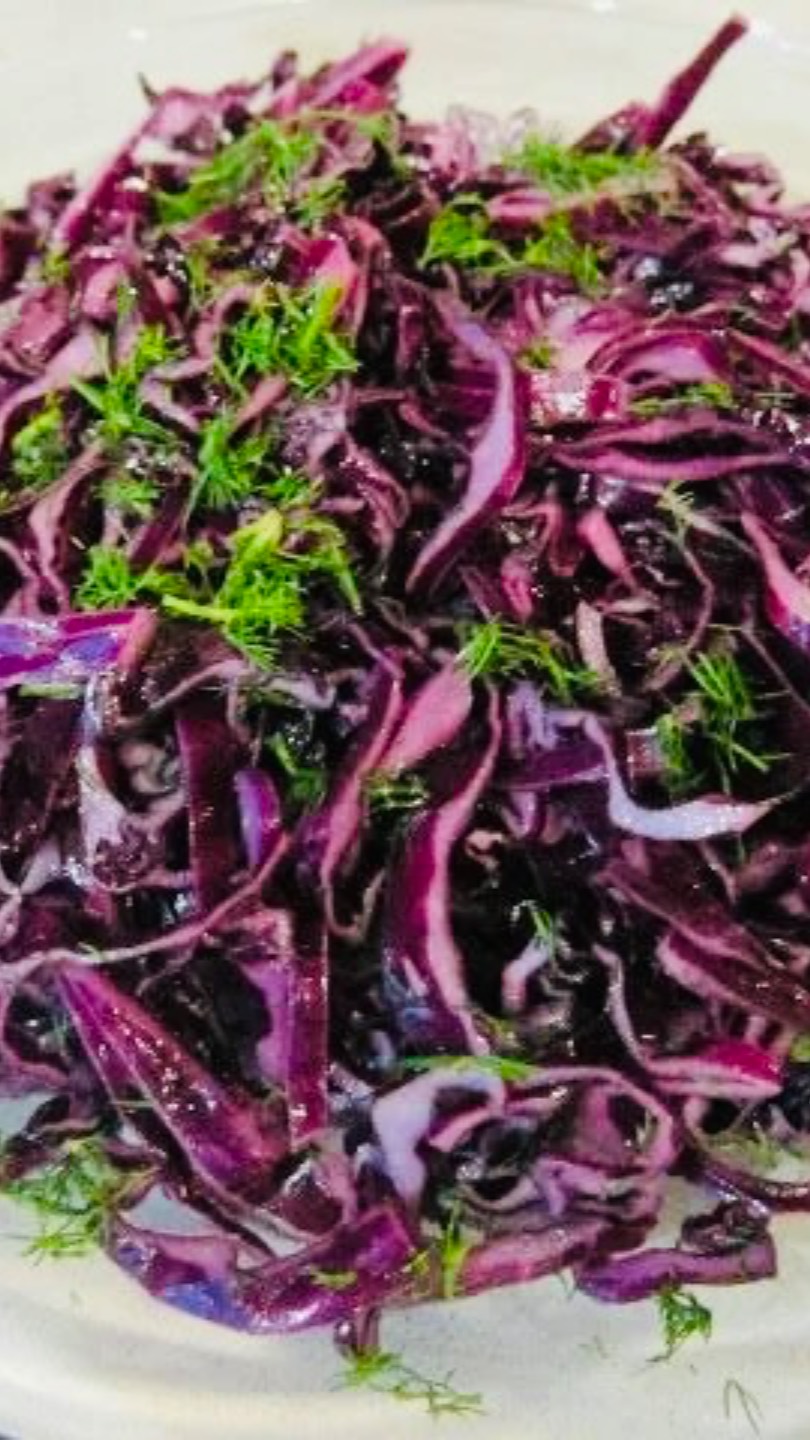 Вкуснейший САЛАТ из краснокочанной капусты! Очень быстро и невероятно вкусно! #еда #рецепты