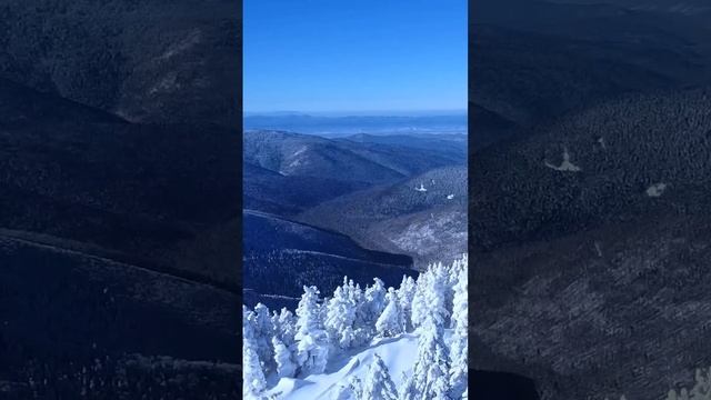 Заснеженные горы Приморского края.