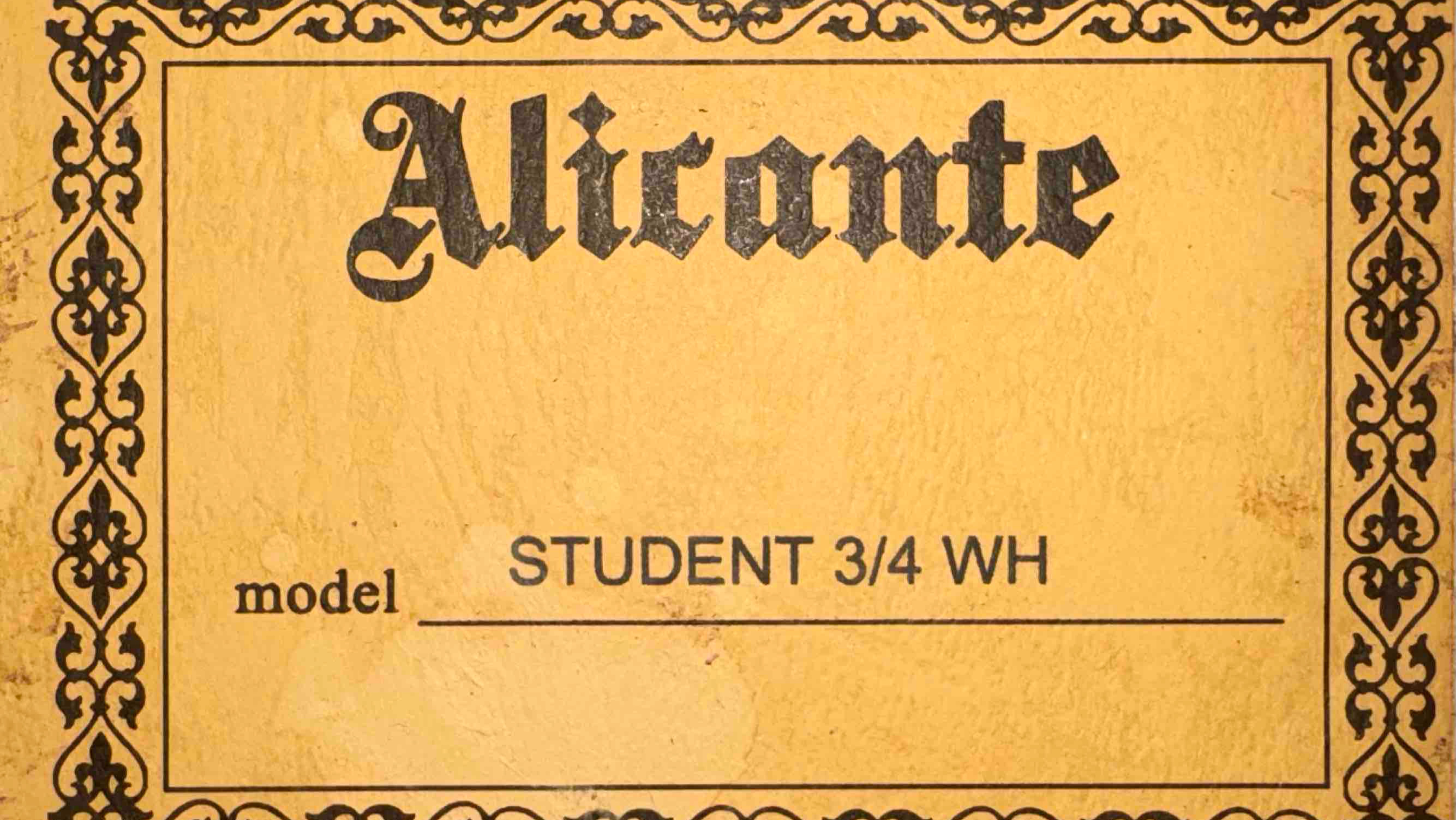 Гитара Alicante Student WH размер 3/4 - Белый теплоход ( Ю. Антонов )