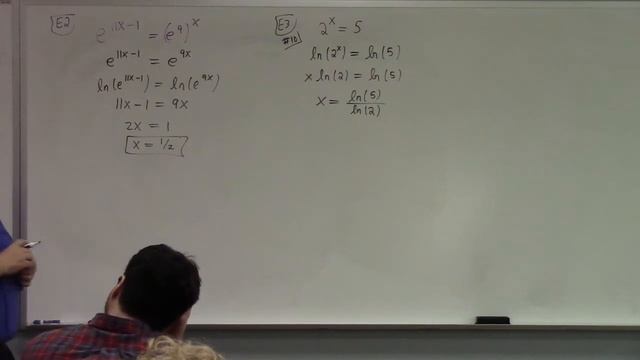 Math 121-001, examples of log and inverse calculation and graphing, 11-7-22
