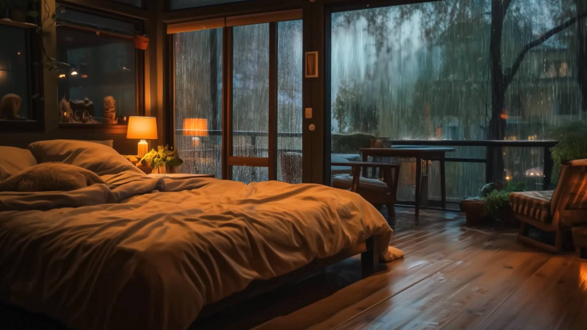 Звуки Дождя и Грозы от Бессонницы и Глубокого Сна | Атмосфера Уютного Дождя