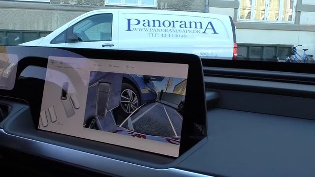 Xpeng P7 self parking / autonomous parking in Denmark