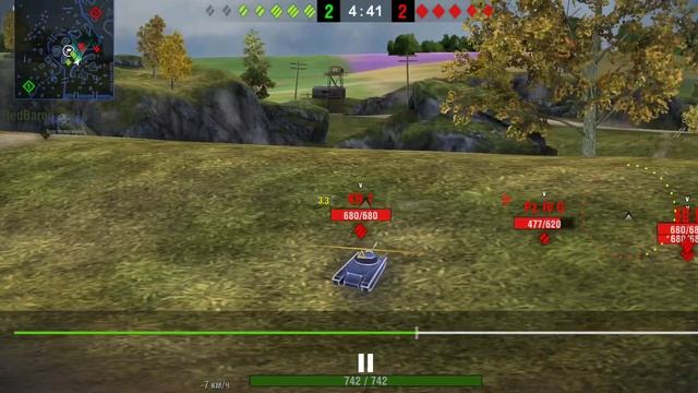 World of Tanks Blitz. Танк T1 Heavy. Молендейк