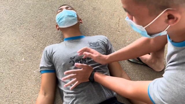 สาธิตการ CPR เเบบ New normal