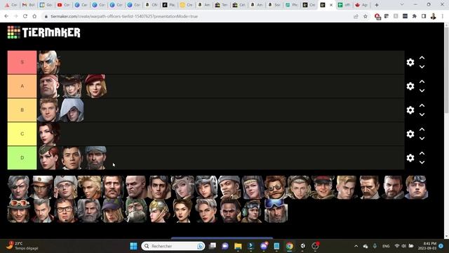 Warpath 8.1 - Versatile and tank specialist tier list