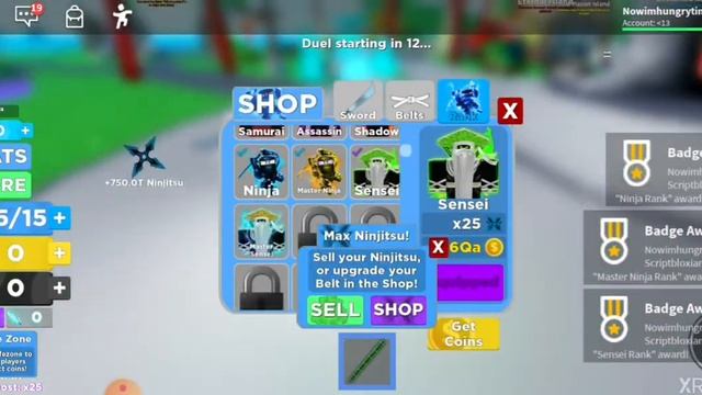 roblox ninja legend.Noob to pro got a new z x legend q strike!