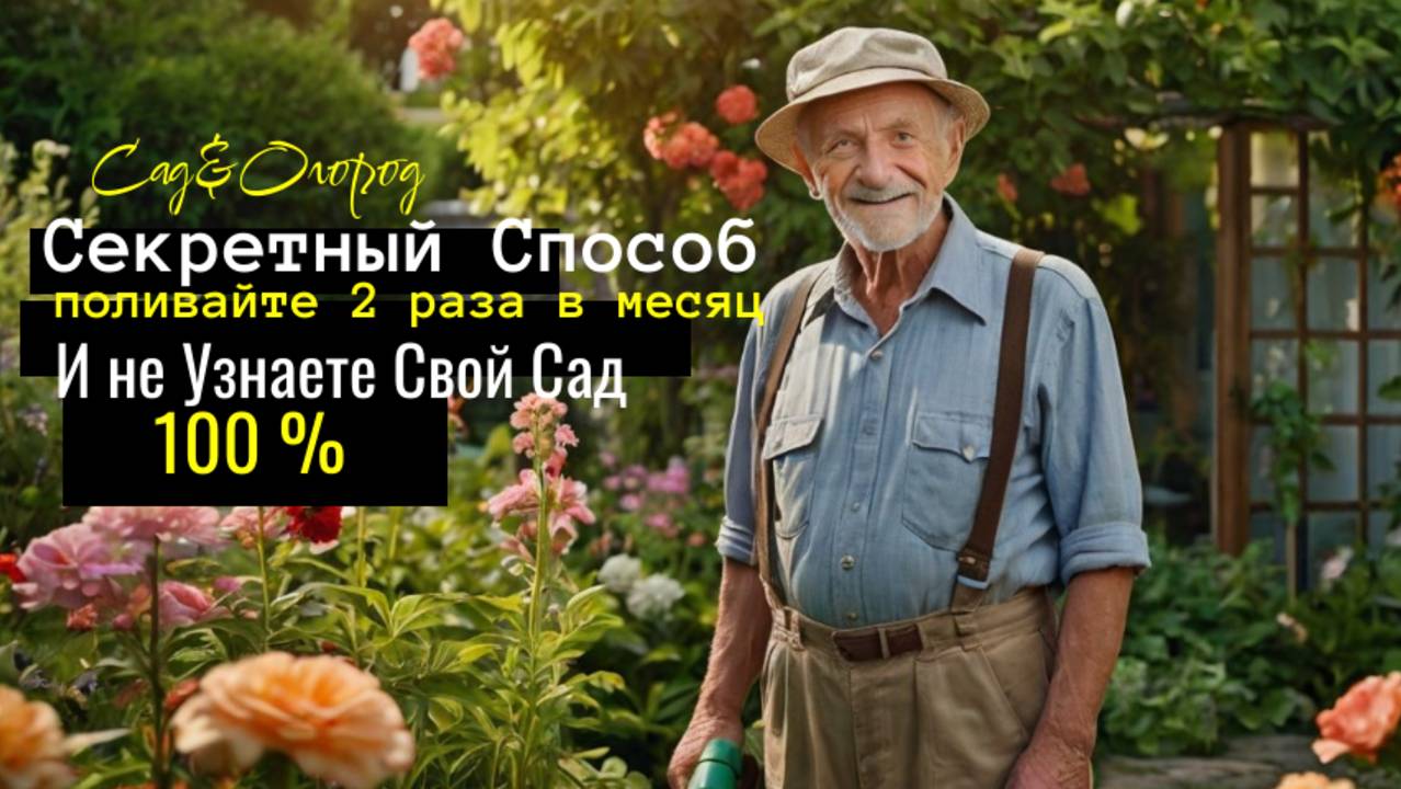 Поливай 2 раза в месяц и не узнаешь свой свд