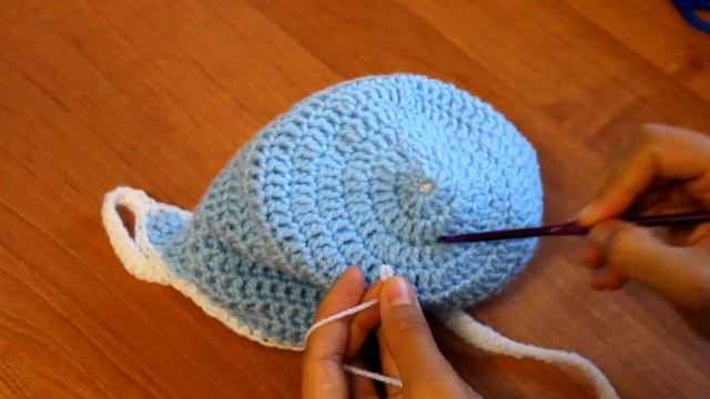 МК Теплая шапочка крючком с подкладом из флиса. (Часть 3) Crochet. Crocheted hat (cap).