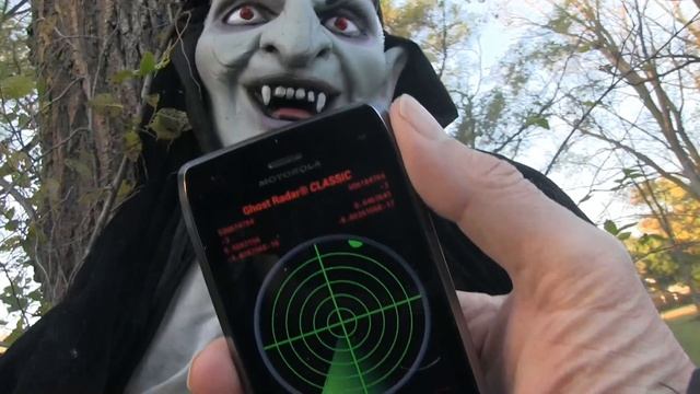 Ghost Radar finds ghosts in Holloween decorations,