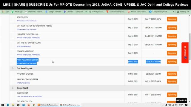 MP DTE Counselling 2021 for btech || MP DTE Counselling 2021 Dates and Procedure 🤩 Explained