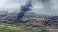 Кадры горящего завода «Азовсталь», май 2022