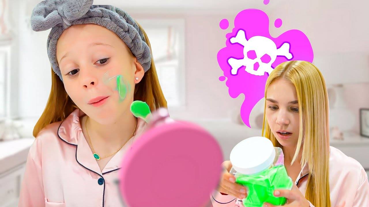 Пижамная вечеринка Насти и Мэгги. Like Nastya