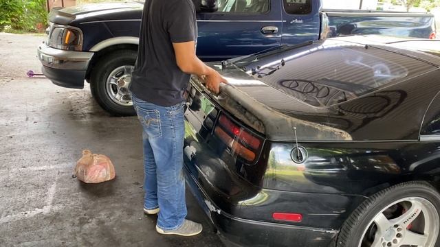 300zx z32 twin turbo fixing oem spoiler