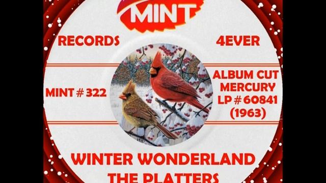 WINTER WONDERLAND, The Platters, (Mercury LP #60841) 1963