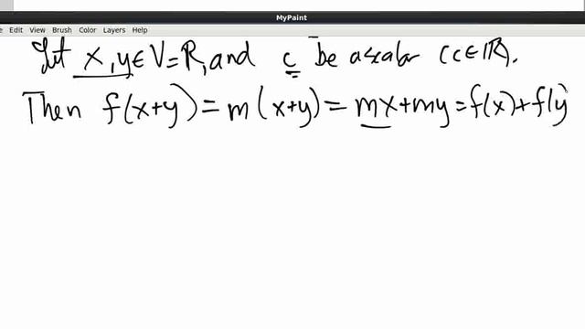 Linear Transformations:  Linear Function Example