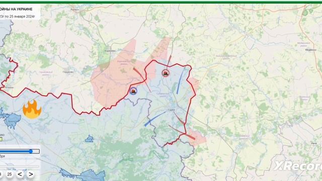 Интерактивная карта Курской области с августа по настоящее время