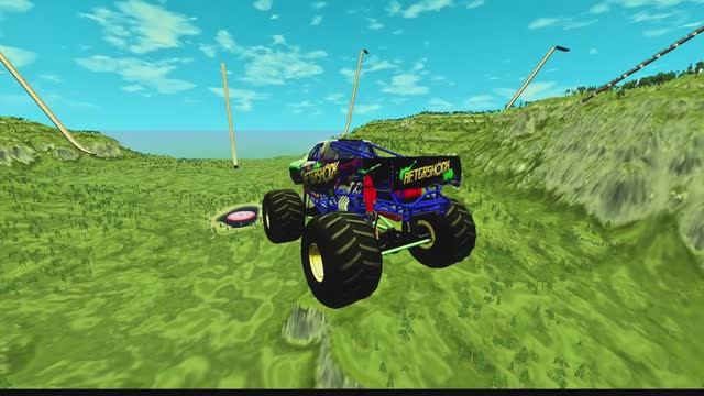 Zombie Blippi Monster Trucks vs Mega Ramp Crashes - BeamNG Drive