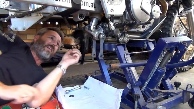 DR650 Rear Suspension Install