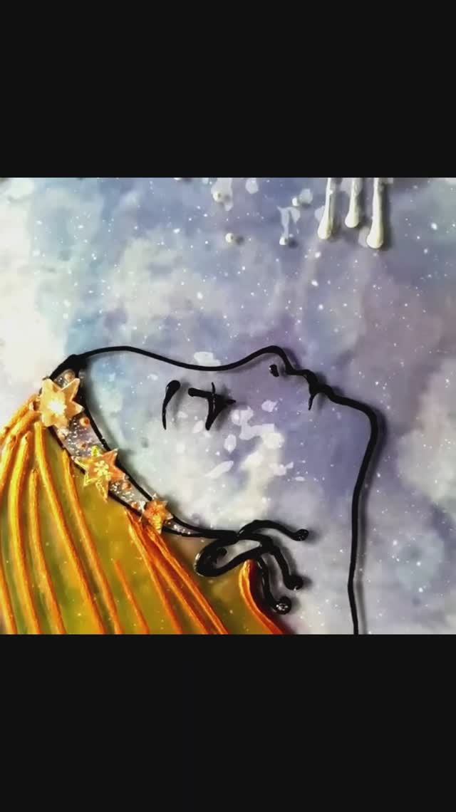Девушка и месяц 🌜🌷
