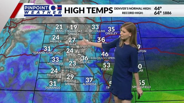 Highs cool to 30s Tuesday, mountains to see snow next several days
