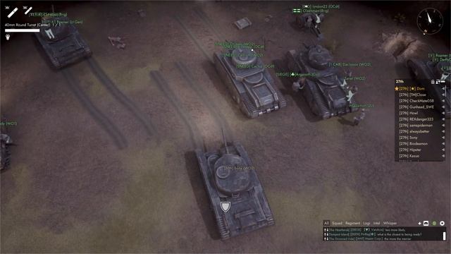 Tank Line Combat (Foxhole)