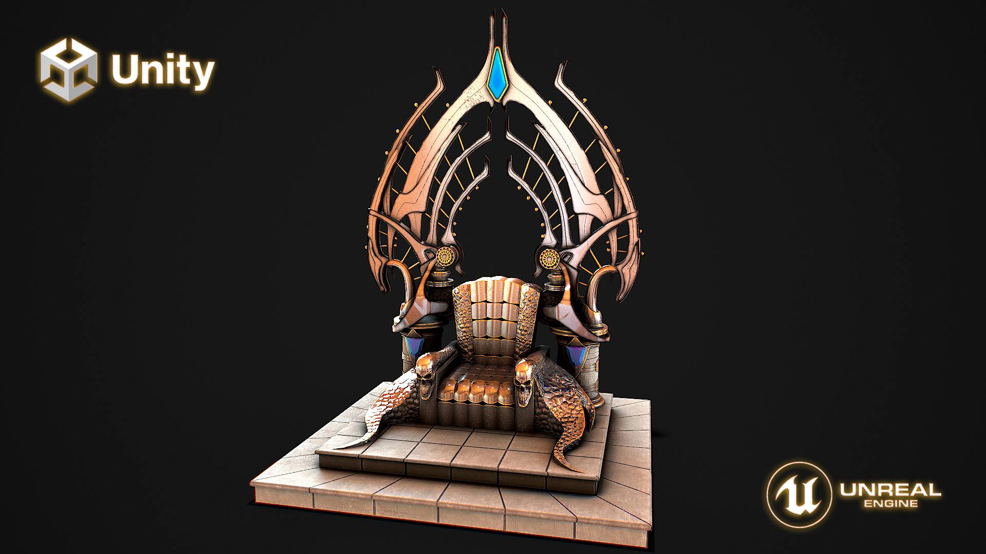 Fantasy Throne 3d model
