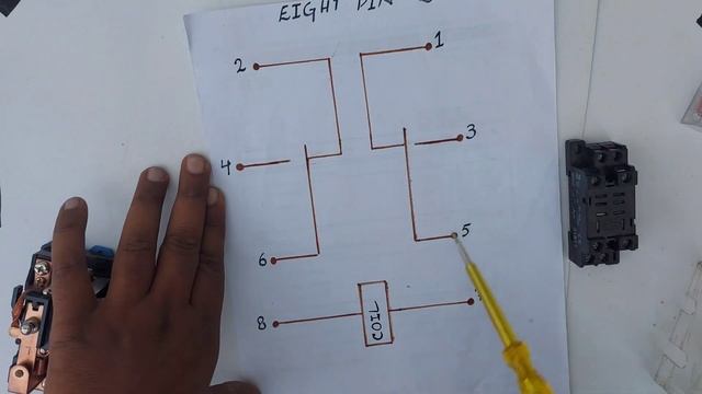 8 Pin Relay Wiring Diagram | How It Works | Lagane Ka Tarika