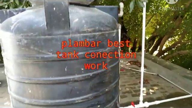 Water tank connection duble