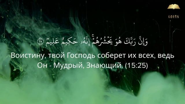 Сура Аль-Хиджр, аяты  21-30 чтец Abu Bakr al-Shatri