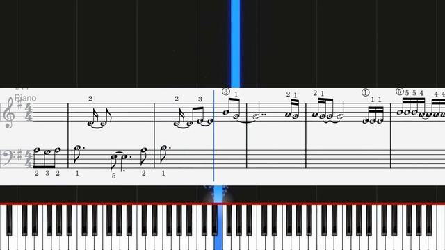 Ocean Eyes with Piano Visualizer &  Sheet Music