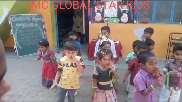 JMC GLOBAL STAR KIDS  pre -KG and LKG children pongal dance Formamance