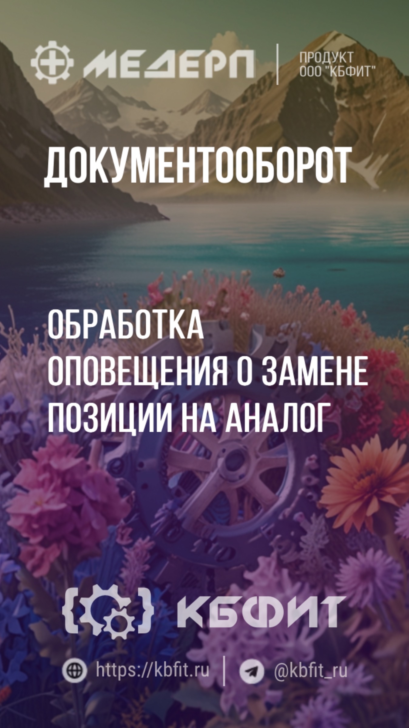 КБФИТ: МЕДЕРП. Документооборот: Обработка оповещения о замене позиции на аналог