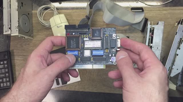 Проверяю в работе XT-FDC+COM Port  с двумя дисководами 3.5" + 5.25" и возможности Multi Floppy BIOS