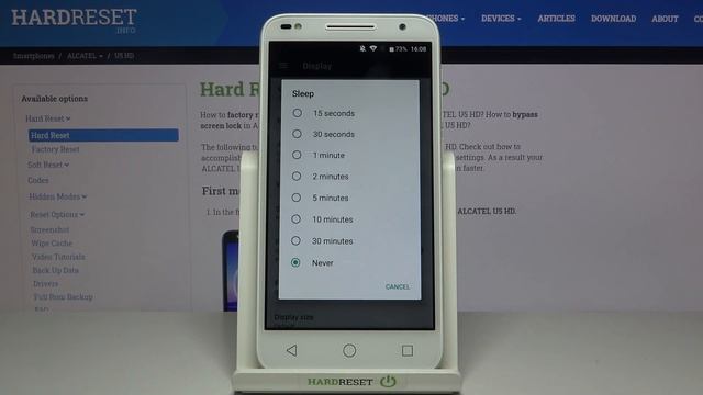 How to Change Screen Timeout on ALCATEL U5 HD – Adjust Screen Timeout
