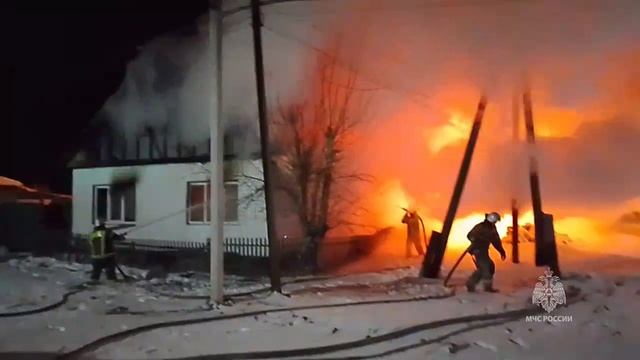 В Курганской области пожарный извещатель спас многодетную семью