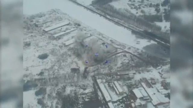 кадры первого боевого применения гиперзвукового ракетного комплекса Кинжал, март 2022