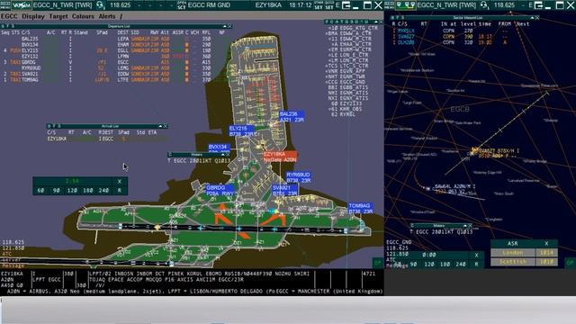 EGCC Manchester Tower - Euroscope - Vatsim July 2023