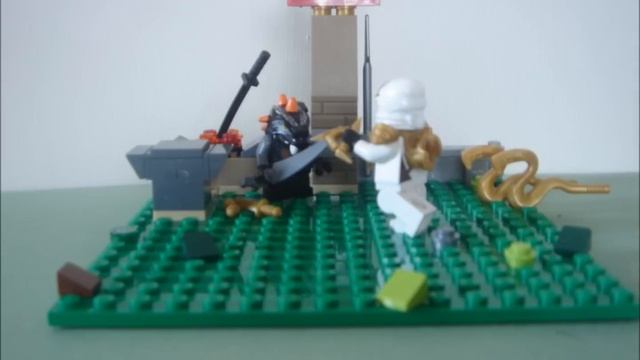 Lego Ninjago Stop Motion Fight- Zane vs Bytar