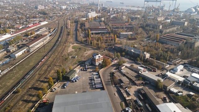 Район Николаевского-Грузового вокзала #Николаев #Украина #2021 (с высоты) #4K #Air2 #60FPS #Drone (7