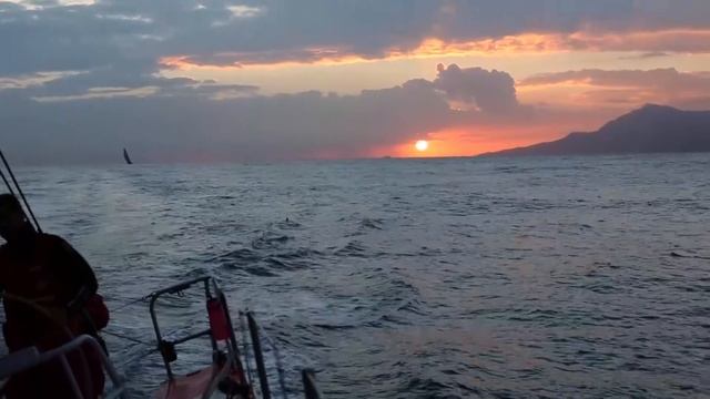 Light winds and close competition - it's day 2 onboard Dongfeng