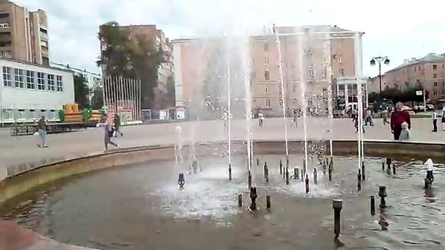Рязань. Фонтан на пл.Победы