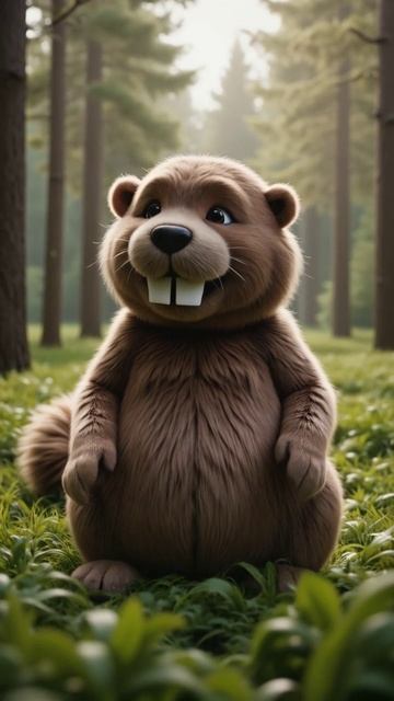 🦫Сидим с бобром за столом