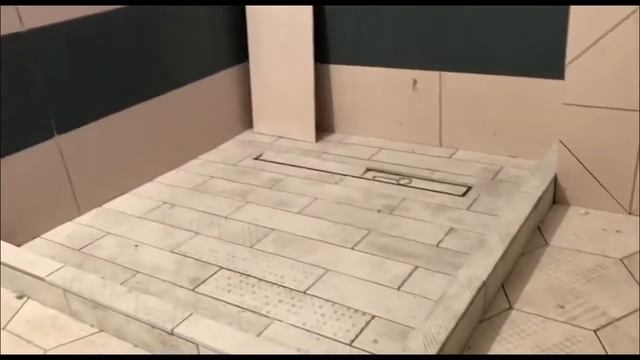 Поддон душевой кабины с трапом под отделку