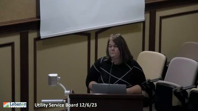 Lebanon, Indiana Lebanon Utilities Service Board Meeting 12/6/23