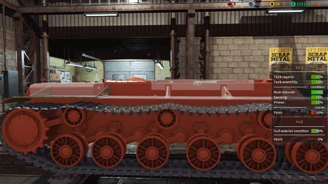 Tank Mechanic Simulator ~Finishing the KV2 and start of the Panzer V Teardown ~