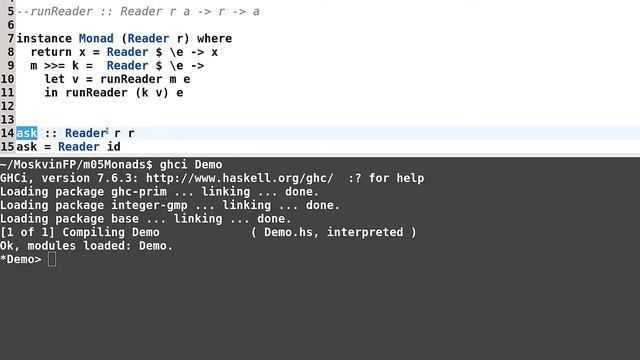 Haskell для начинающих - #131 урок. Универсальный Reader 1