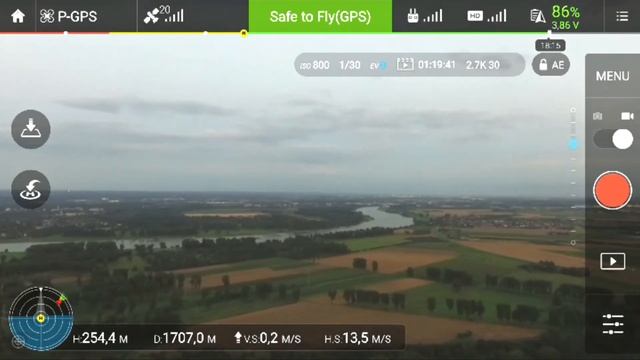 DJI Phantom 3 Advanced max distance WIndsurfer MOD