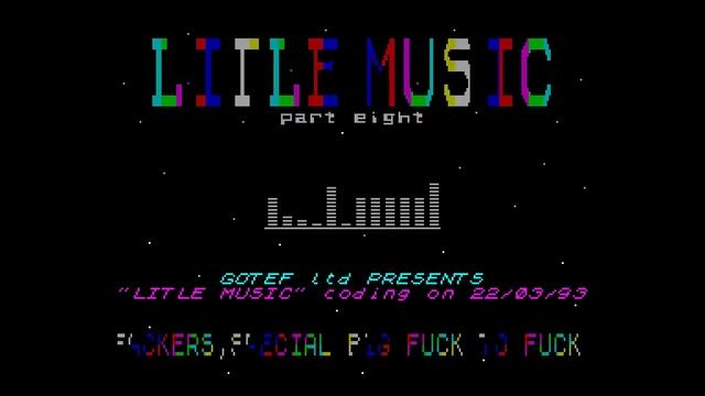 Litle Music 8 - Gotef [#zx spectrum AY Music Demo]