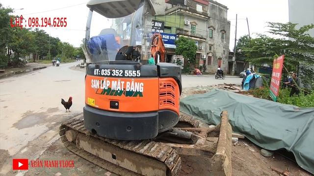 Chi Tiết Máy Xúc HITACHI ZAXIS 30U-3 Độ Hơn 300 Triệu Của Ông Chủ Hà Nội | Xuân Mạnh Vlogs